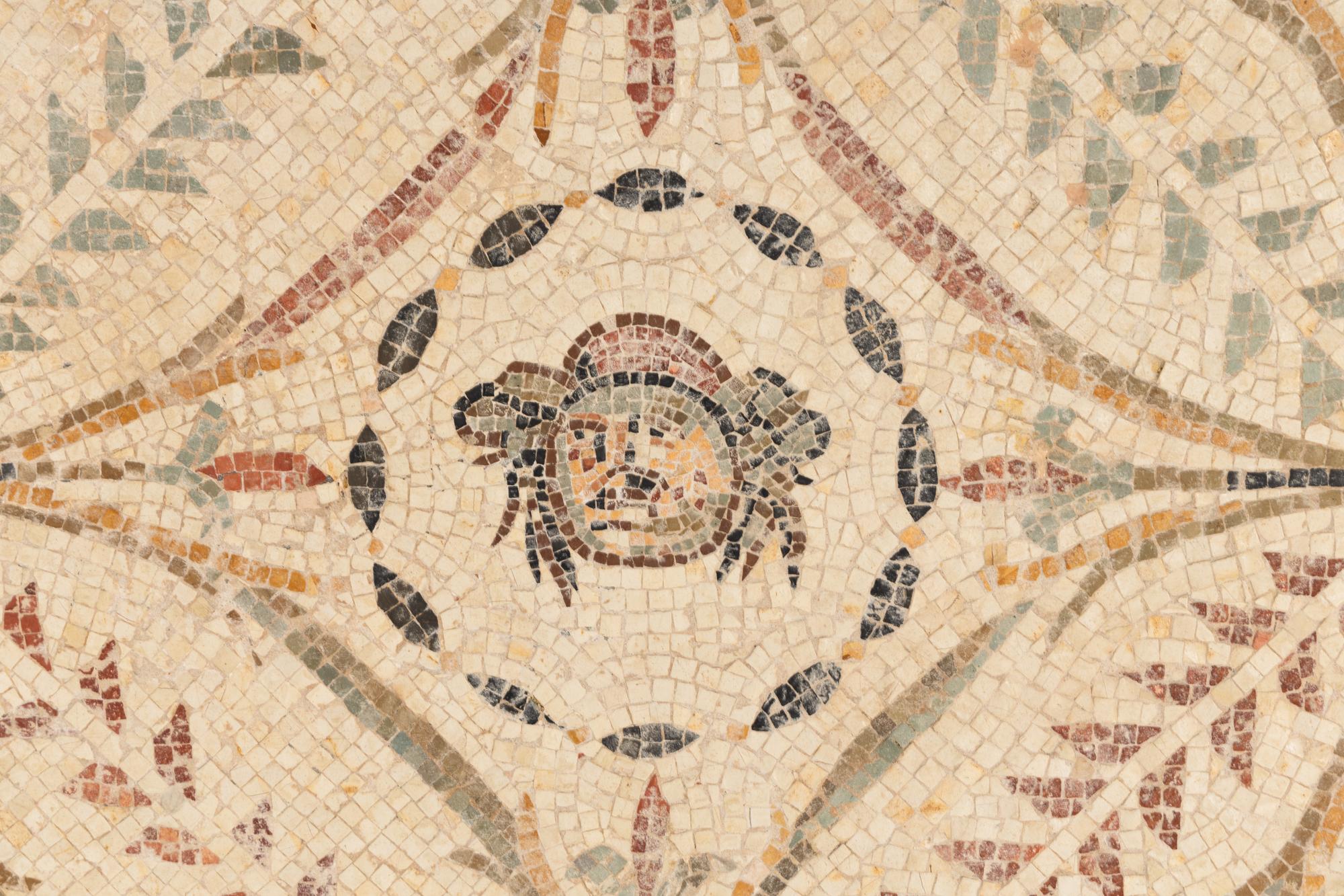 A Roman Style Marble Mosaic Panel