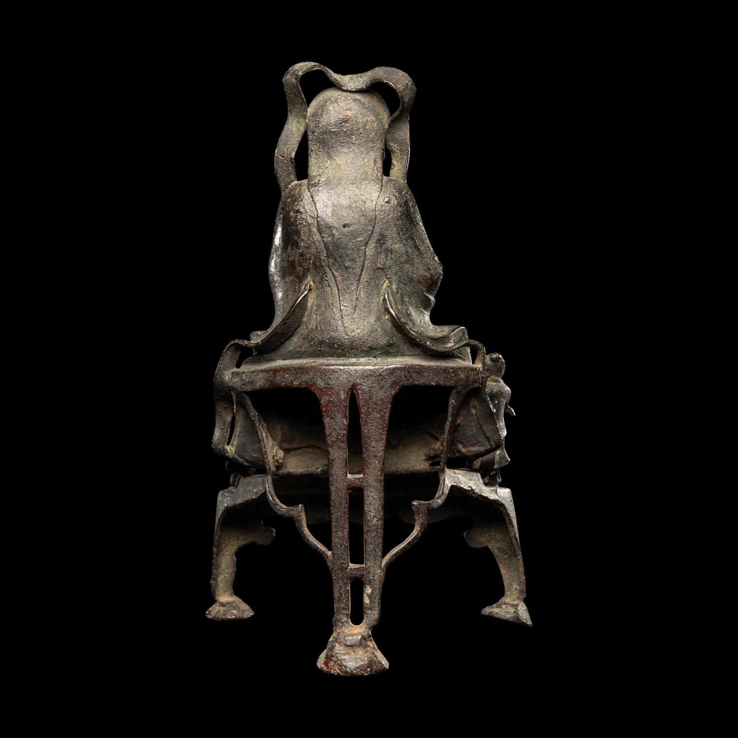 A Chinese Bronze Figure of Taoist Immortal, Zhenwu Dadi, Late Ming/Early Qing Dynasty 明末清初 銅真武大帝