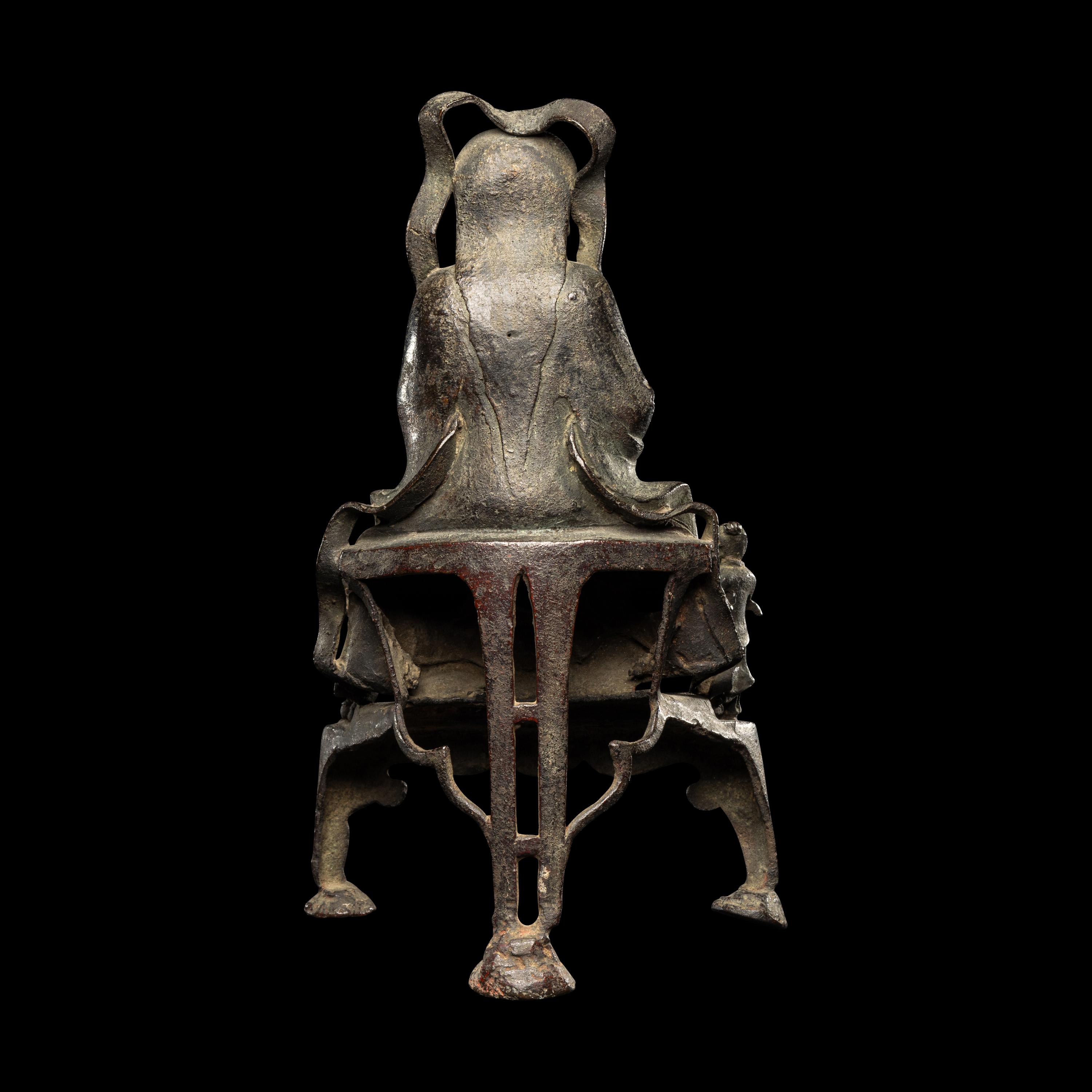 A Chinese Bronze Figure of Taoist Immortal, Zhenwu Dadi, Late Ming/Early Qing Dynasty 明末清初 銅真武大帝