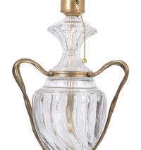 A Louis XV Style Gilt Metal Mounted Glass Urn
