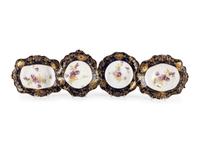 A Group of Doulton Burslem Cobalt Porcelain Tableware