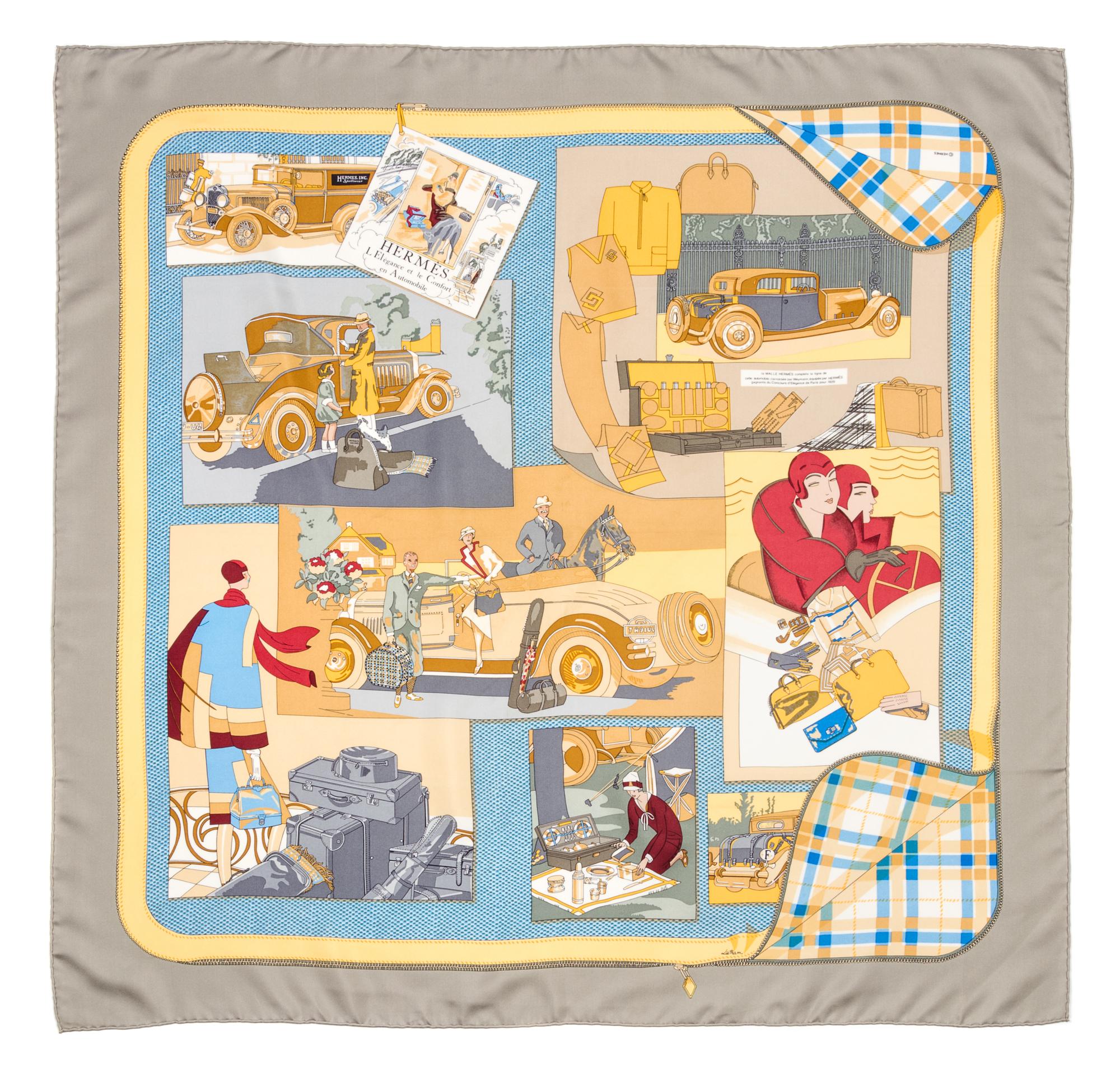 An Hermes 90cm Silk Scarf, 36"x36".