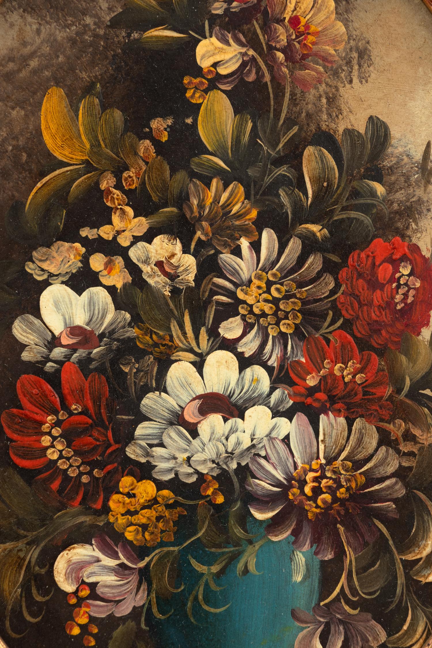 Floral Still Life (pair of works)