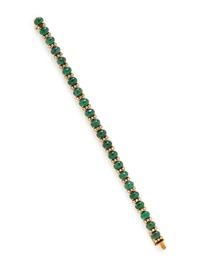 EMERALD AND DIAMOND BRACELET