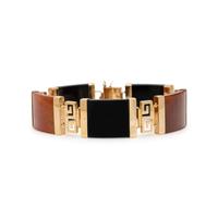 YELLOW GOLD AND HARDSTONE BRACELET