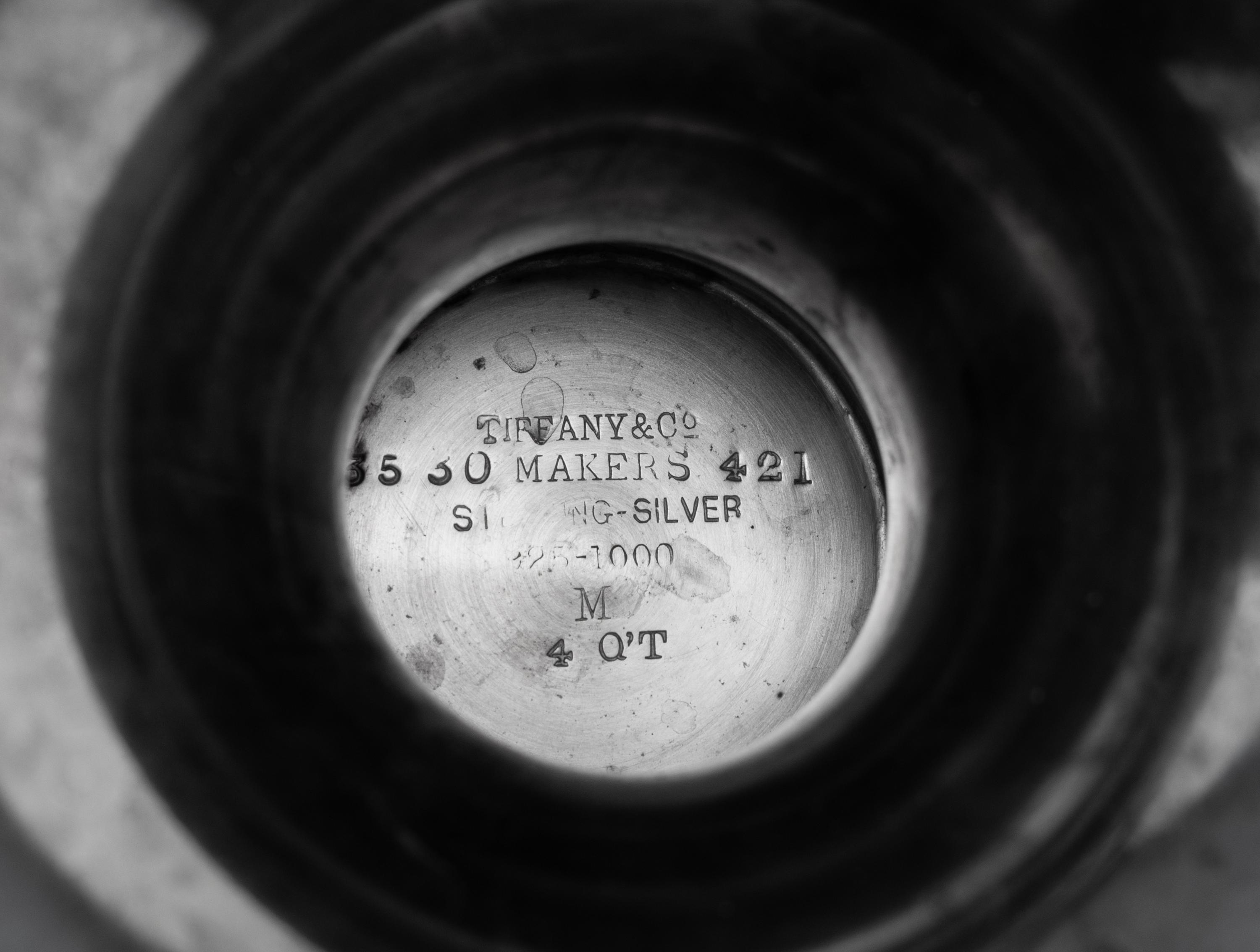 A Tiffany and Co. Silver Wine Ewer