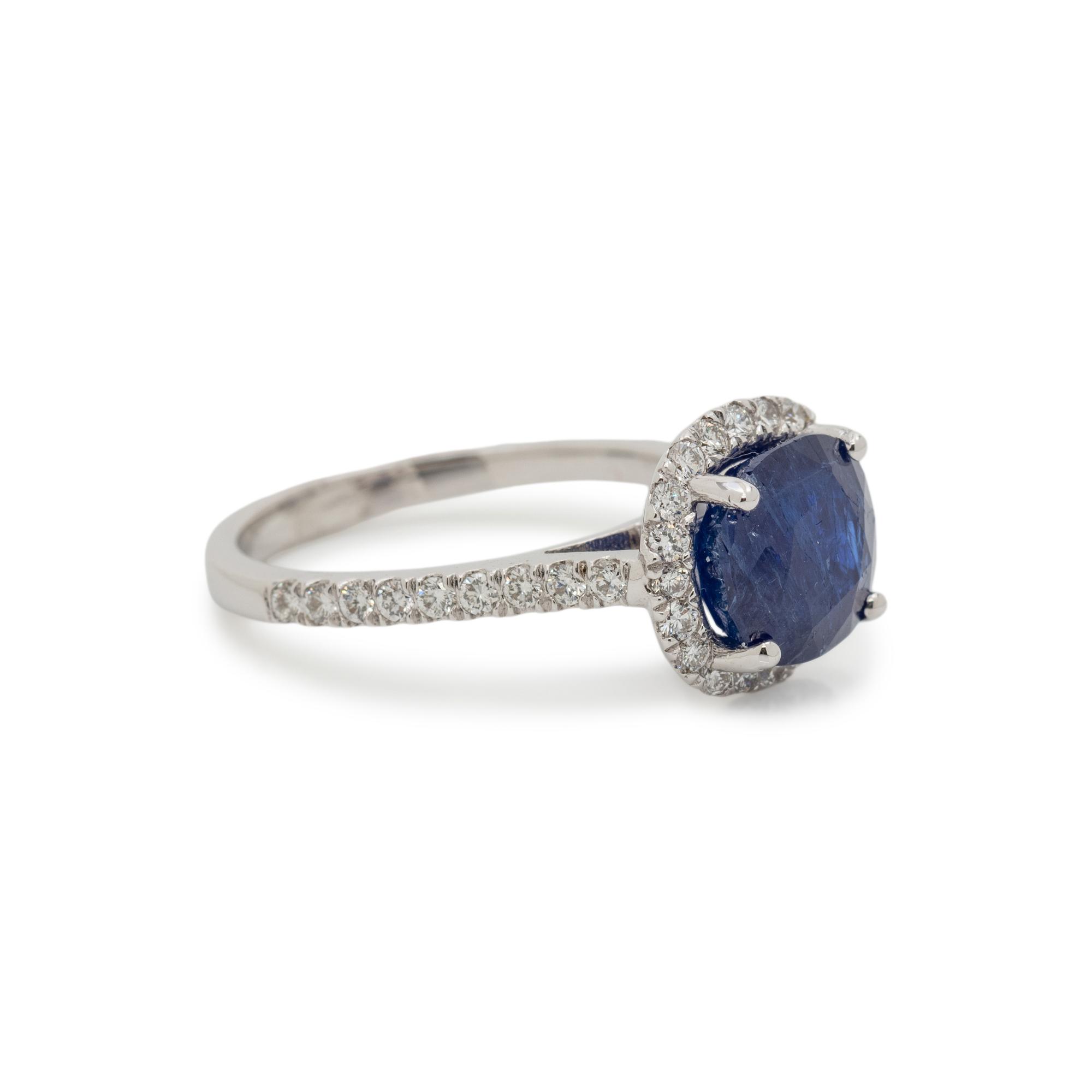 BURMESE SAPPHIRE AND DIAMOND RING