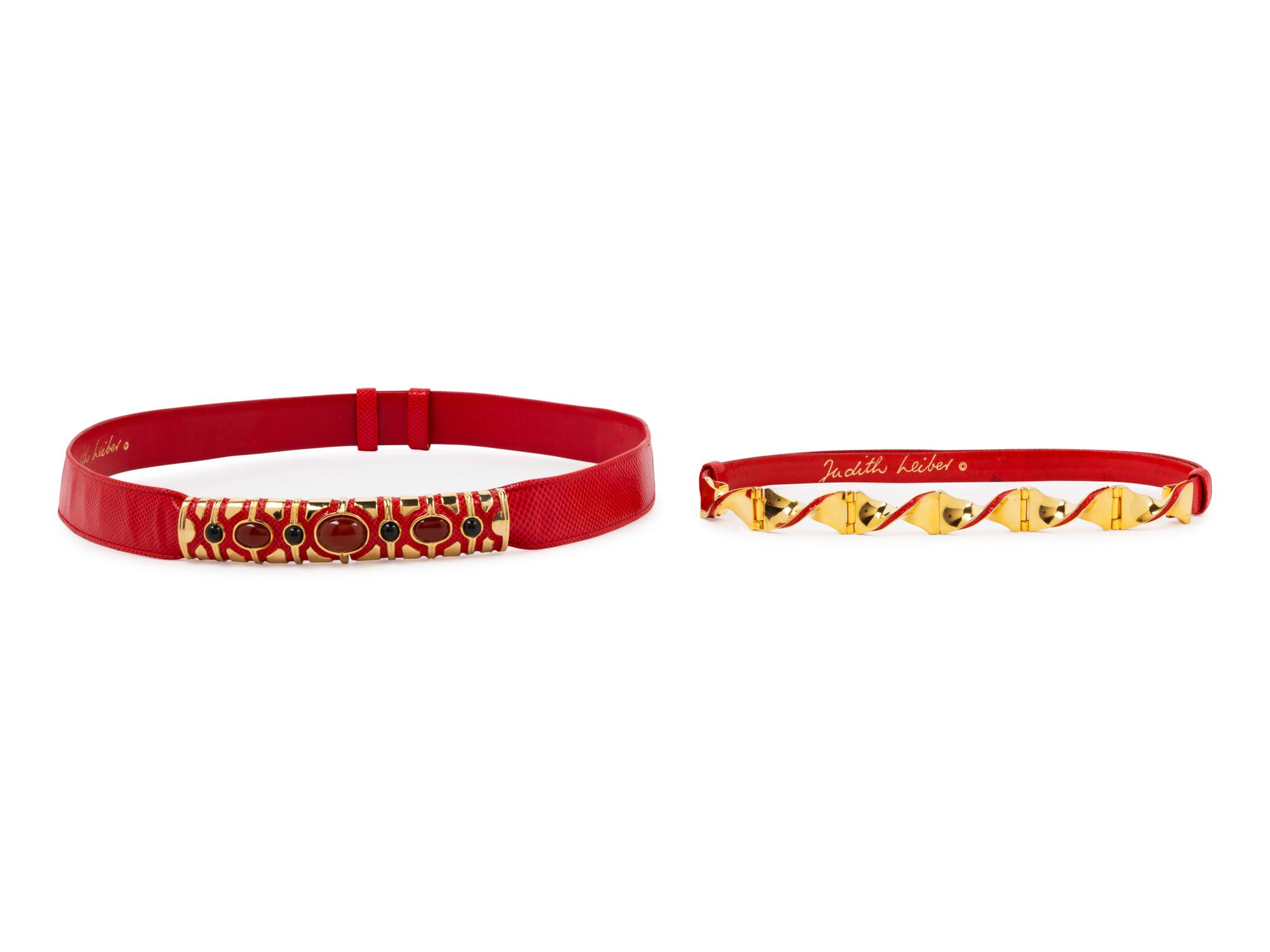 Two Judith Leiber Belts, 1980-90s
