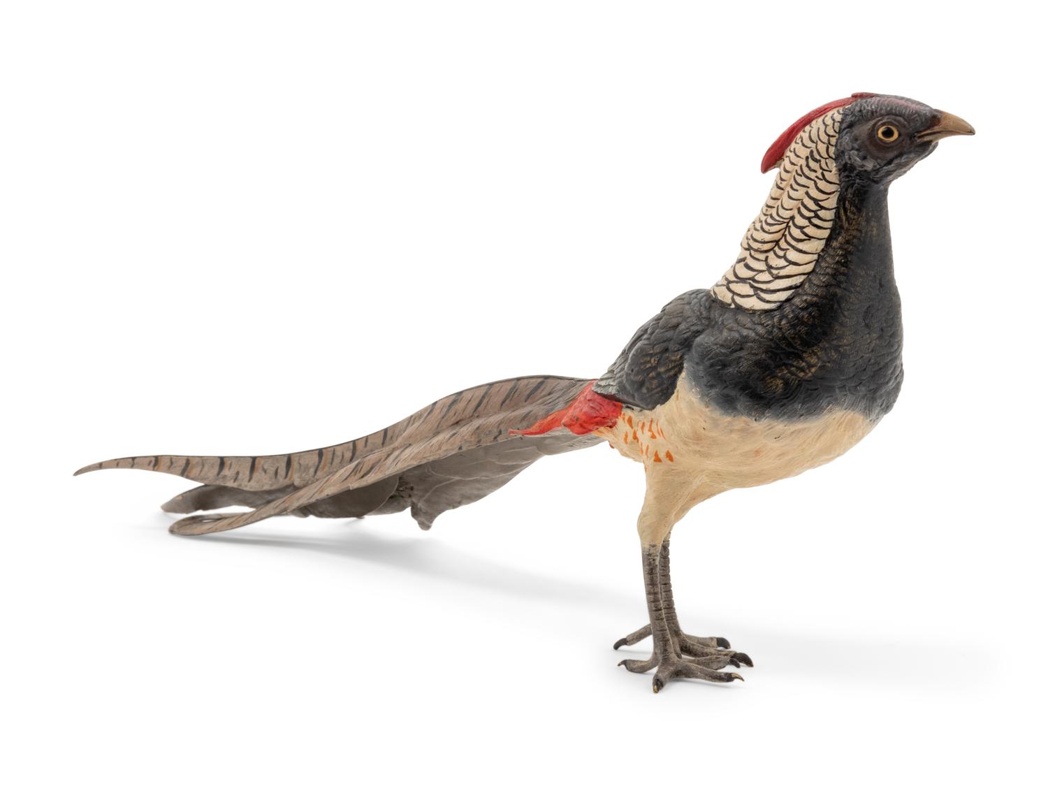 An Austrian Cold-Painted Bronze Pheasant