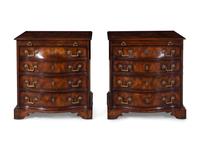 A Pair of George III Style Chests of Drawers
