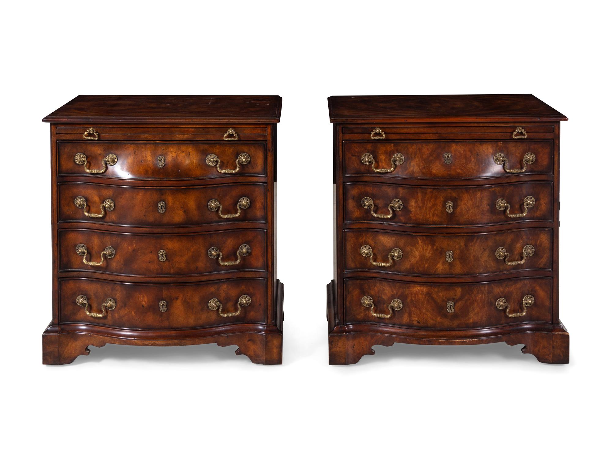 A Pair of George III Style Chests of Drawers