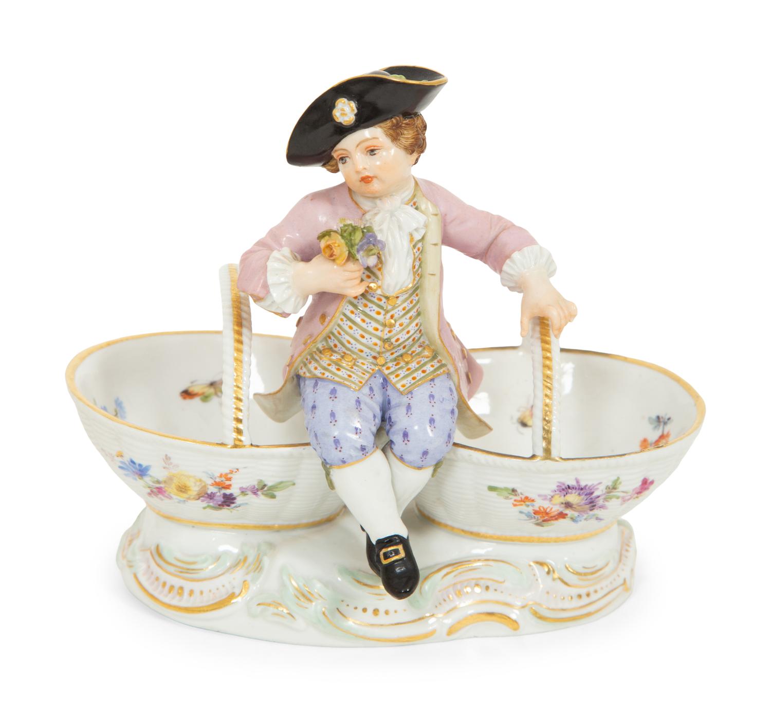 Three Meissen Porcelain Figural Groups