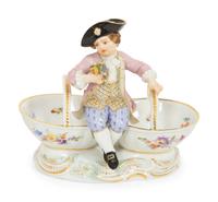 Three Meissen Porcelain Figural Groups