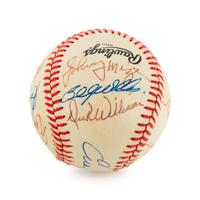A Multi Signed Hall of Famer and Notables Autograph Baseball (Beckett Authentication Services BAS Certified)