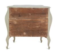 An Italian Gray Painted Commode