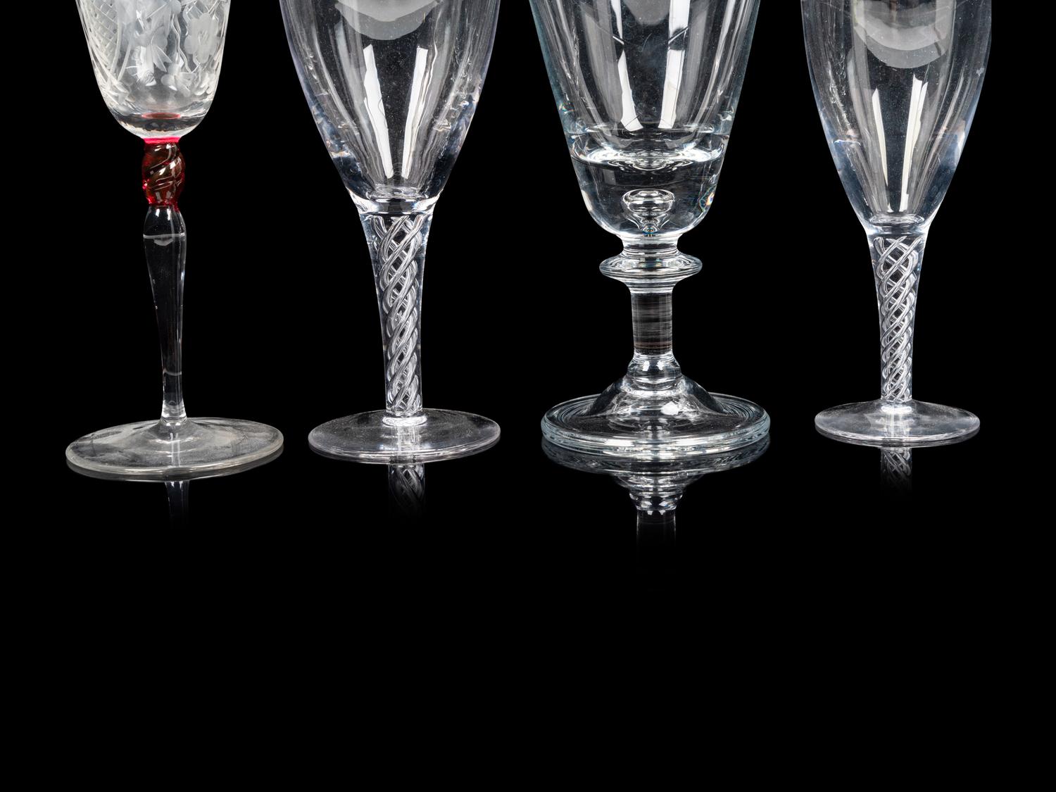A Group of Glass Stemware