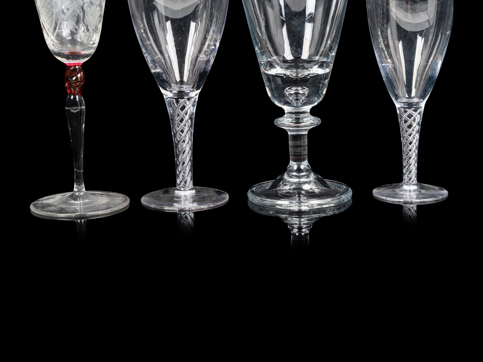 A Group of Glass Stemware