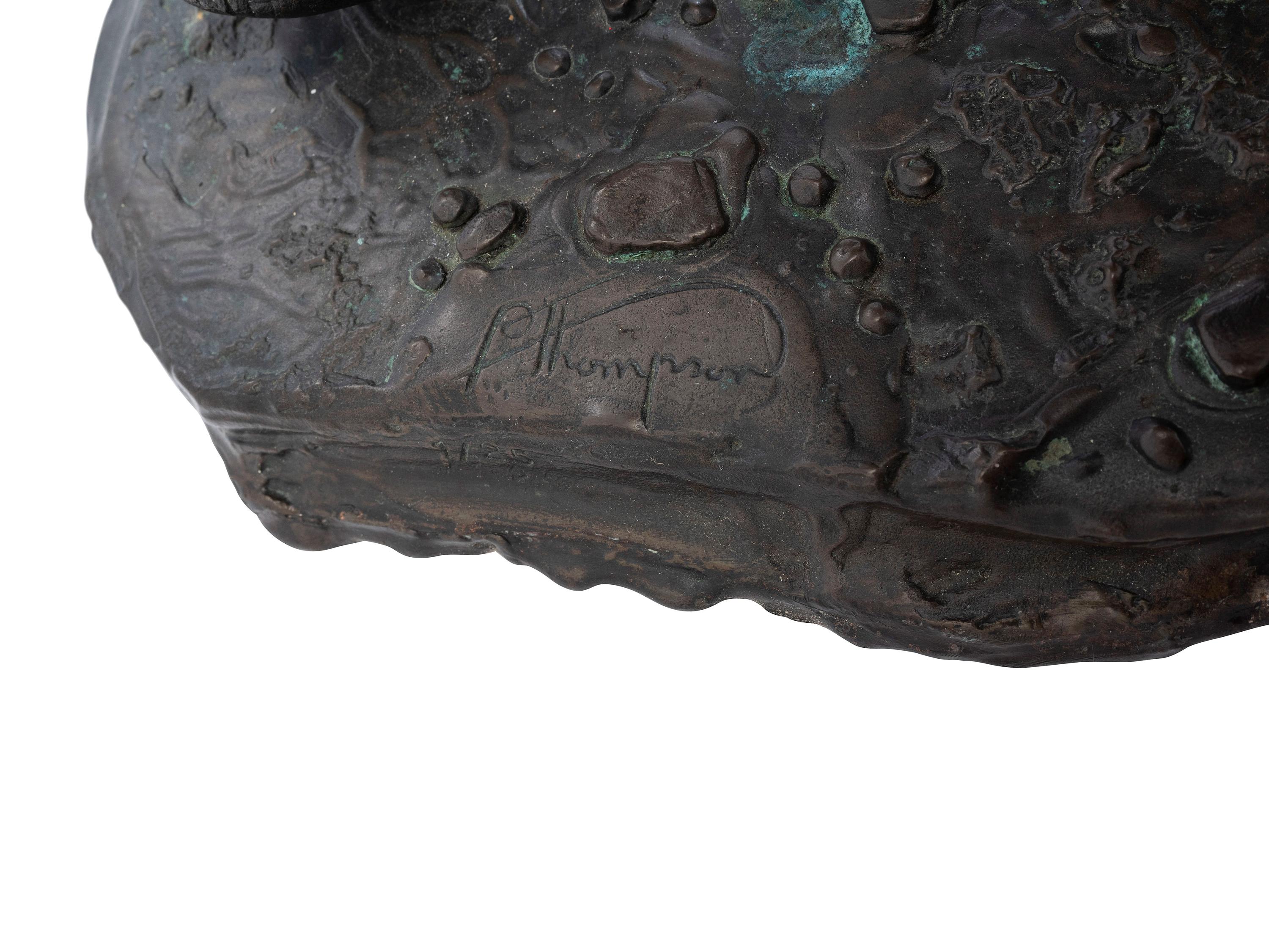 A Cast Bronze Sculpture of 'Tembo' the Elephant