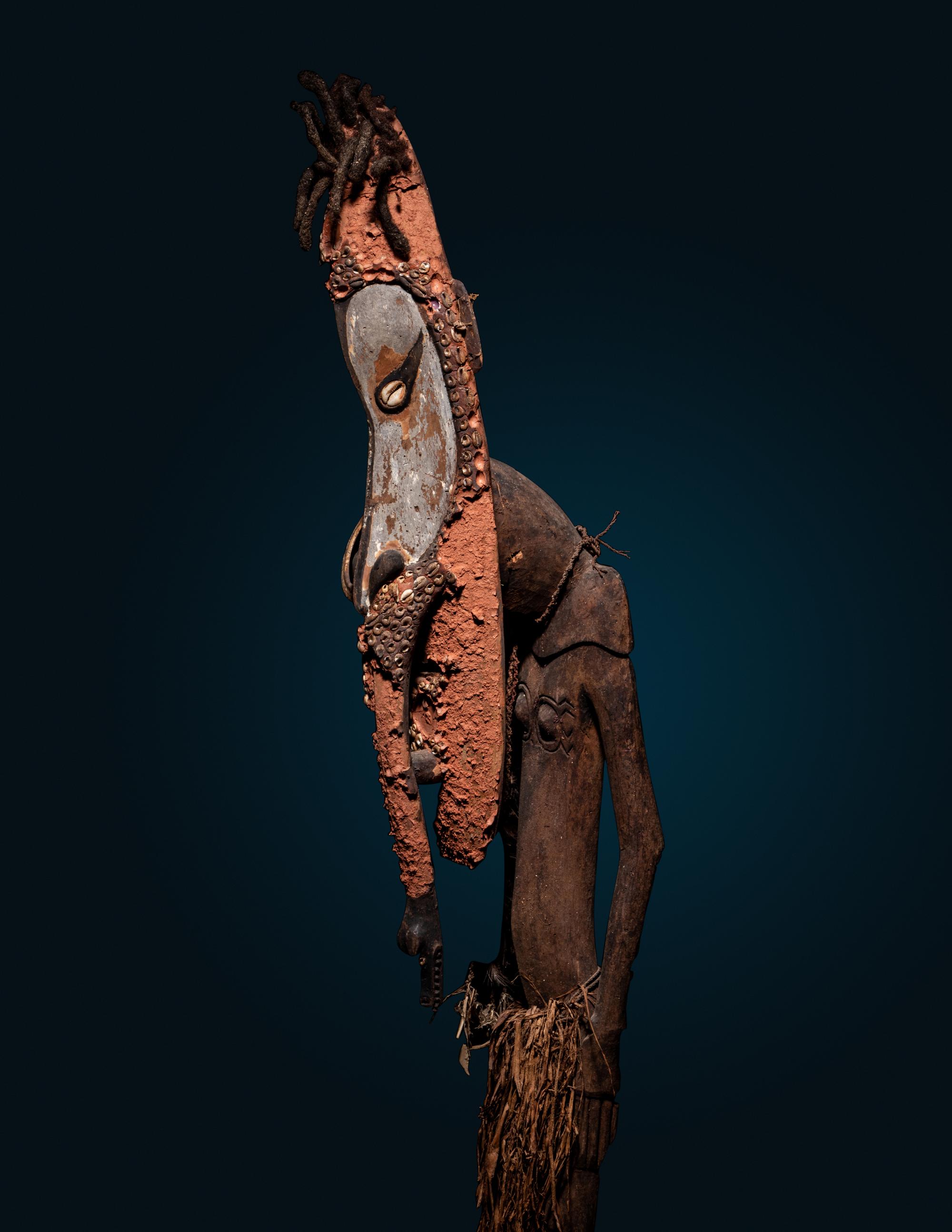A Kanganamon Wood Standing Figure