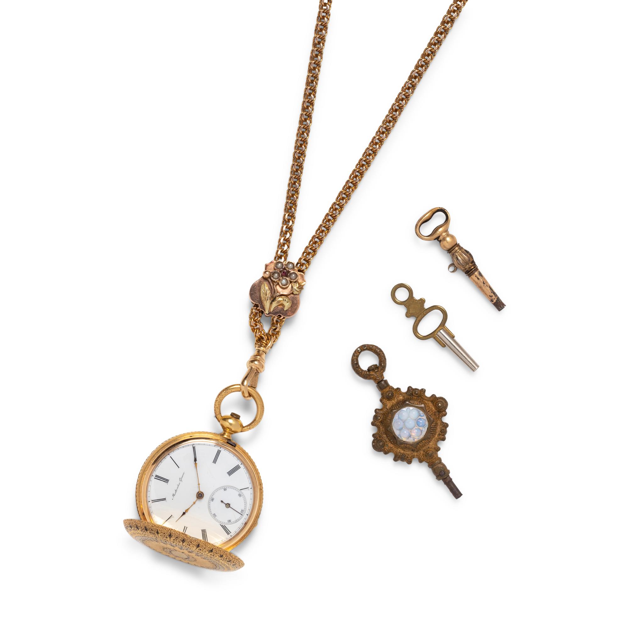 MONTANDON GENEVA, 18K YELLOW GOLD POCKETWATCH