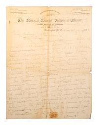 [LABOR]. A group of ephemera and pamphlets related to the labor movements of the late 19th and early 20th centuries, including an autograph letter signed by Annie LePorte DIGGS.
