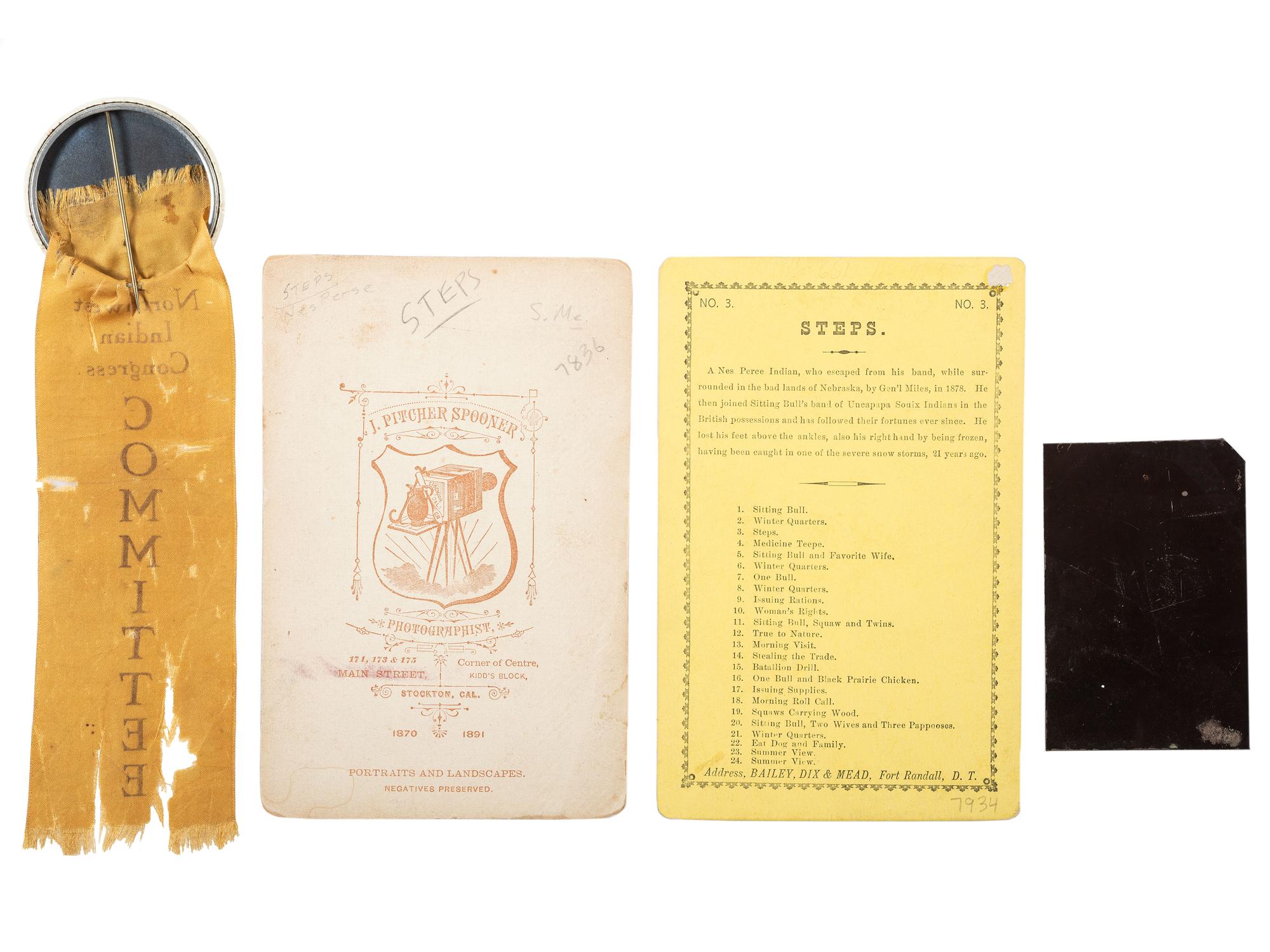 [NATIVE AMERICANS]. A group of ephemera related to Native Americans, comprising: