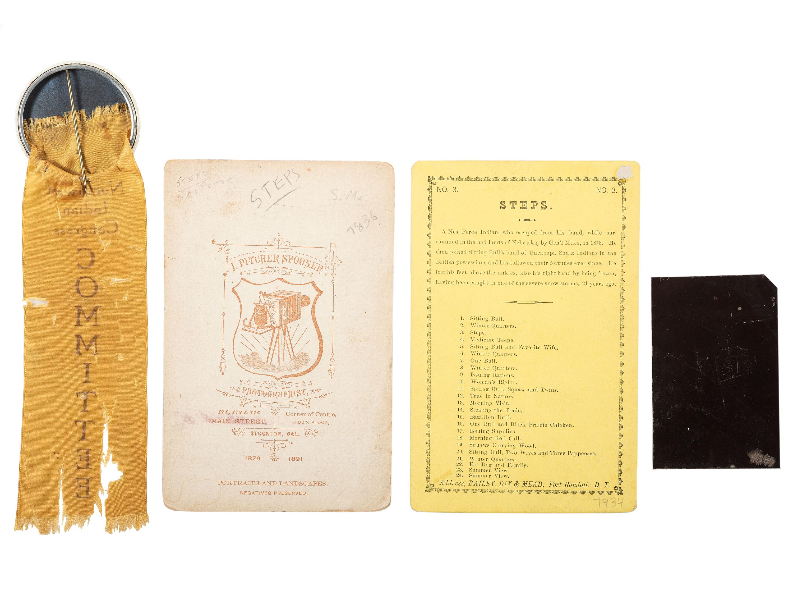 [NATIVE AMERICANS]. A group of ephemera related to Native Americans, comprising: