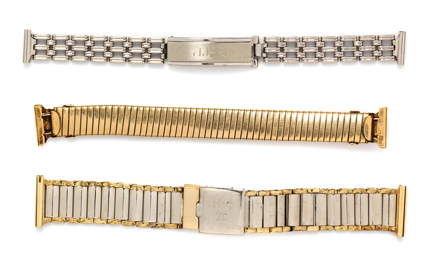A Collection of 14 Karat Gold Watch Bands, 47.80 dwts.