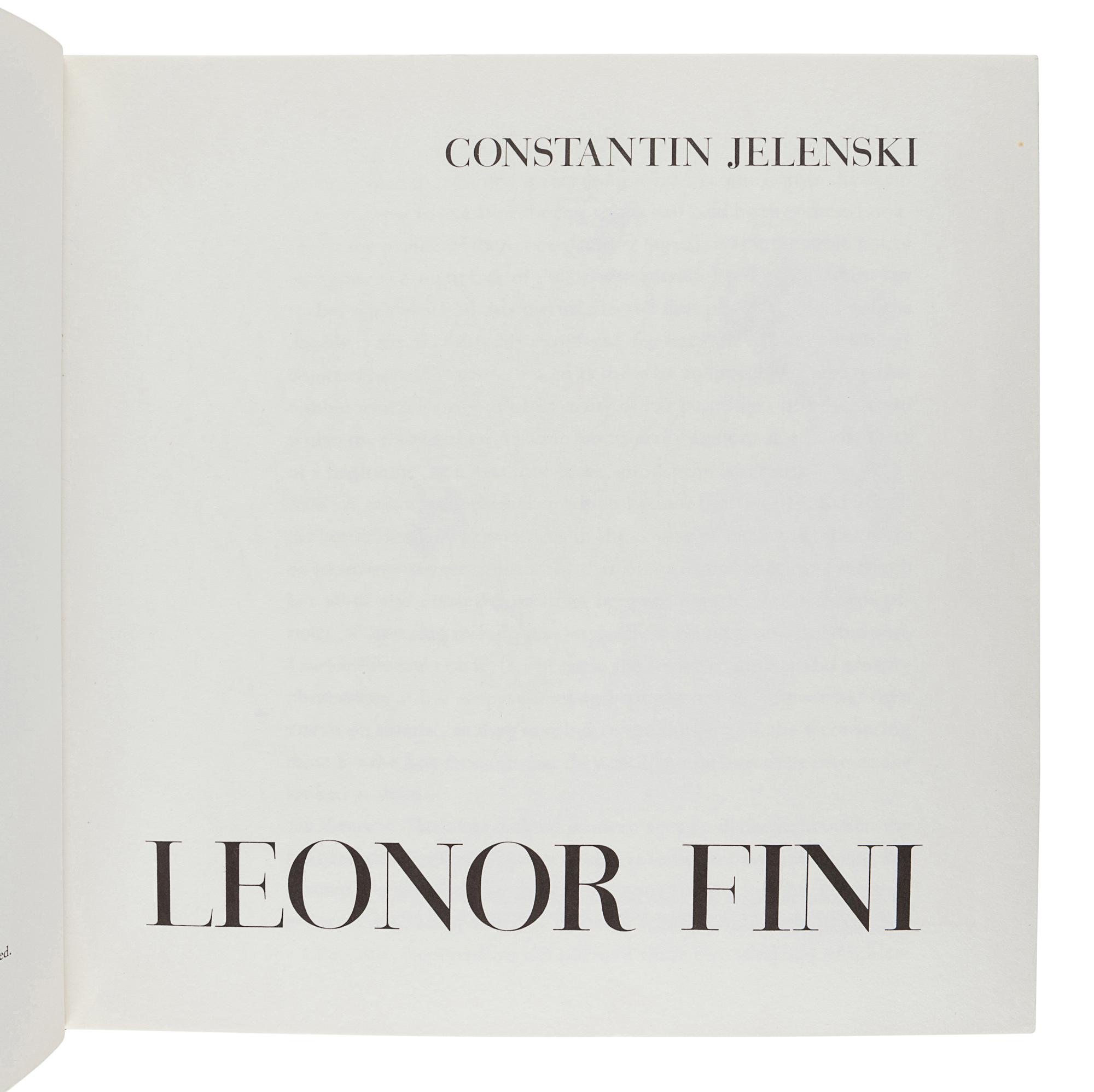 [FINI, Leonor (1907-1996)] JELENSKI, Constantin. Leonor Fini . New York: The Olympia Press, 1968.