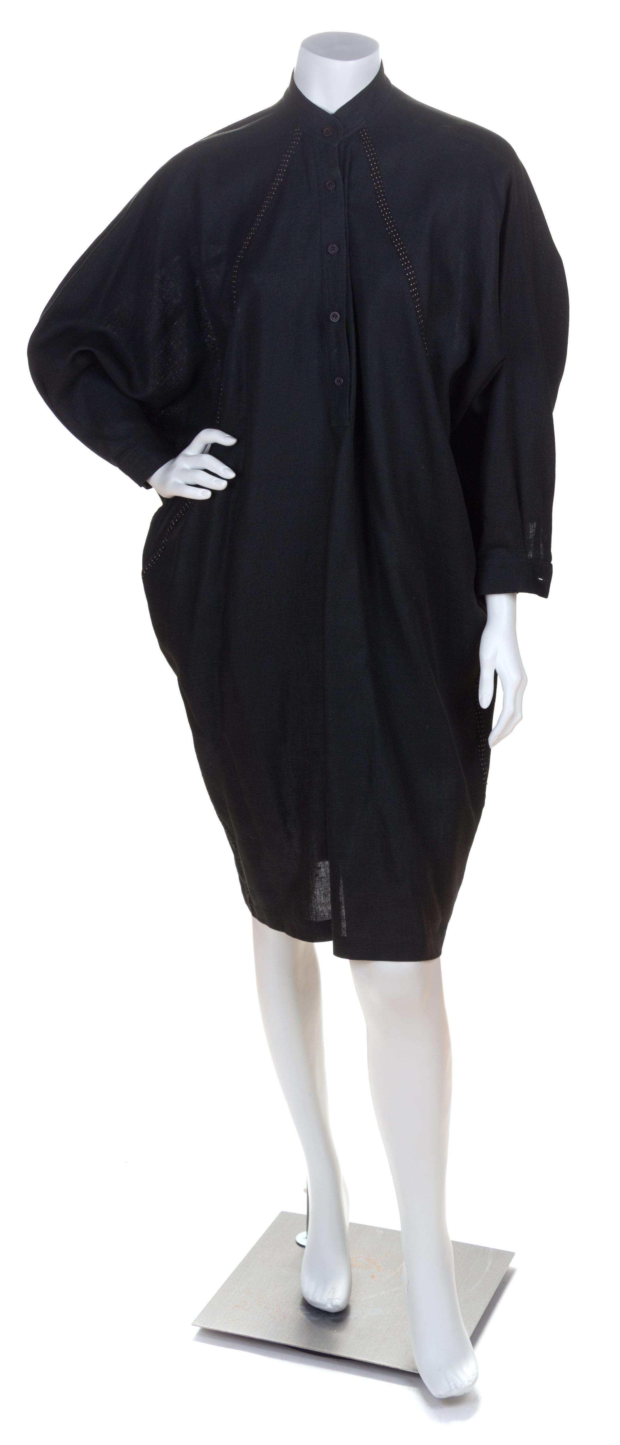 A Koos Black Linen Dress, No size.