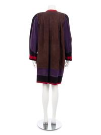 Three Jean Muir Color Blocked Suede Jackets, 1970-80s