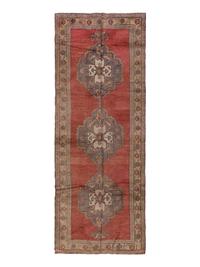 An Oushak Corridor Carpet