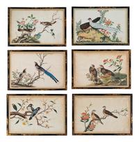 Six Chinese Export Pith Paintings