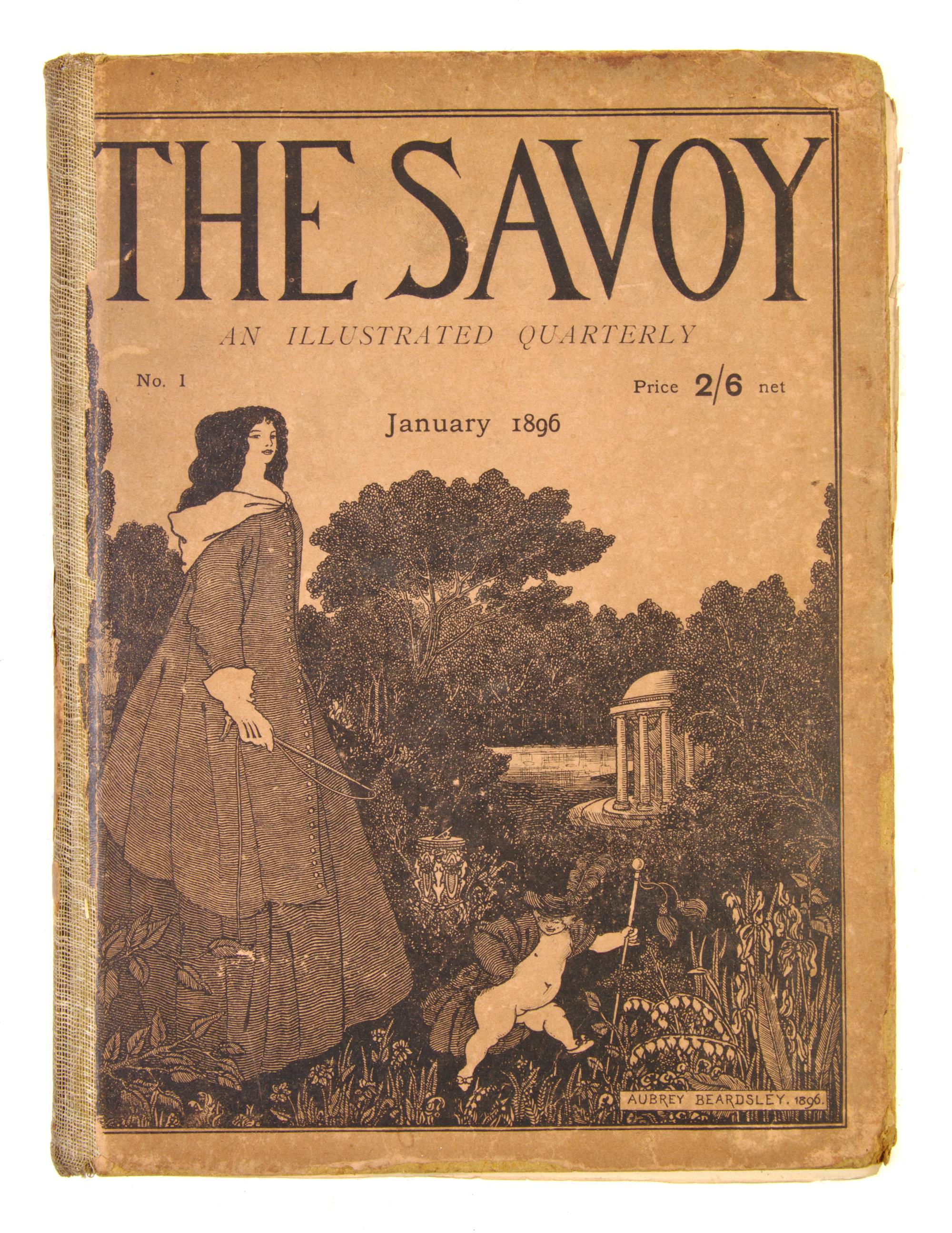 (LITERARY JOURNAL) THE SAVOY. Nos. 1-4, 6, and 8. London, 1896. Illus. by Aubrey Beardsley.