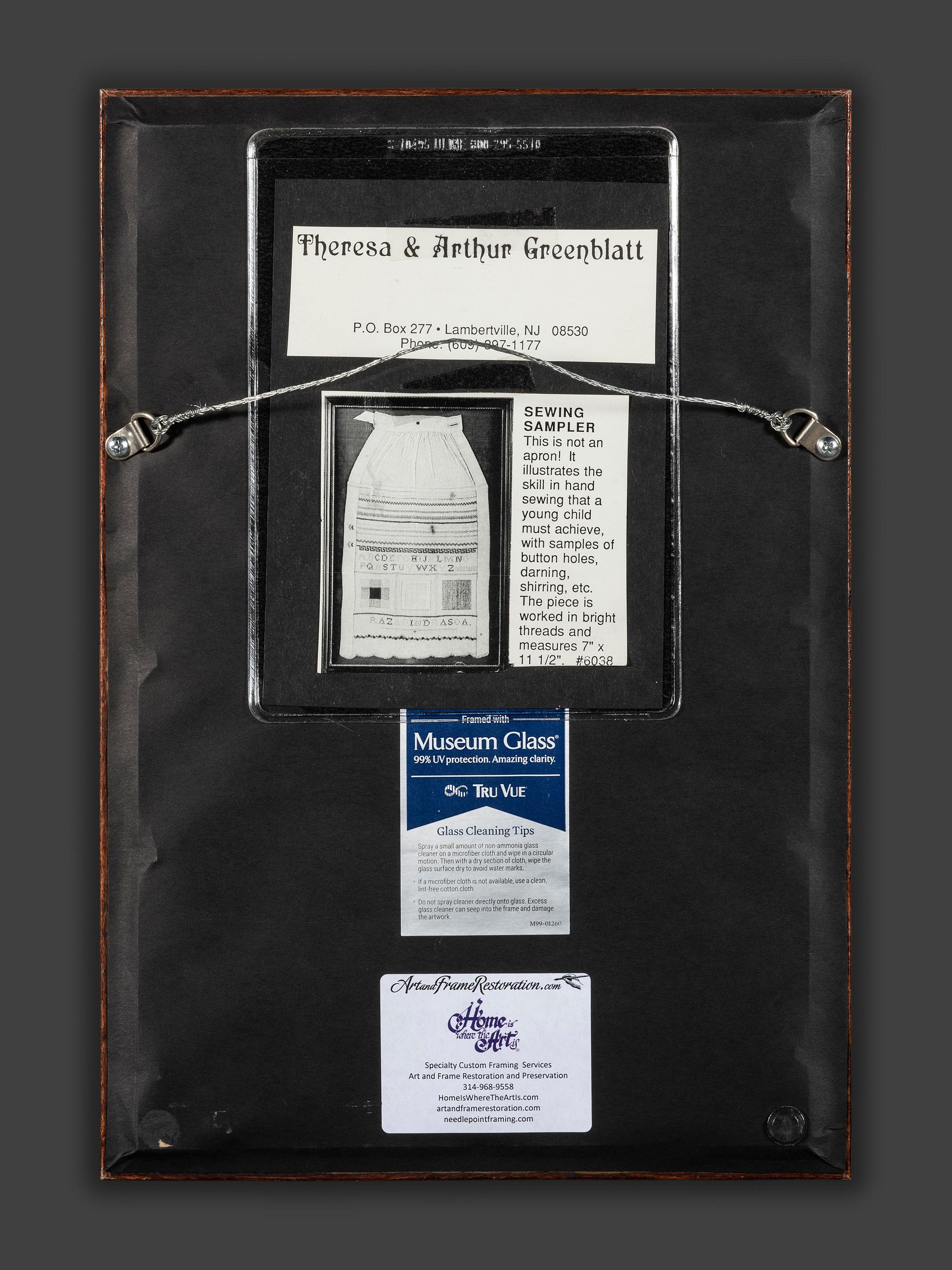 Three Needlework Alphabet Samplers, Including a Rare Apron