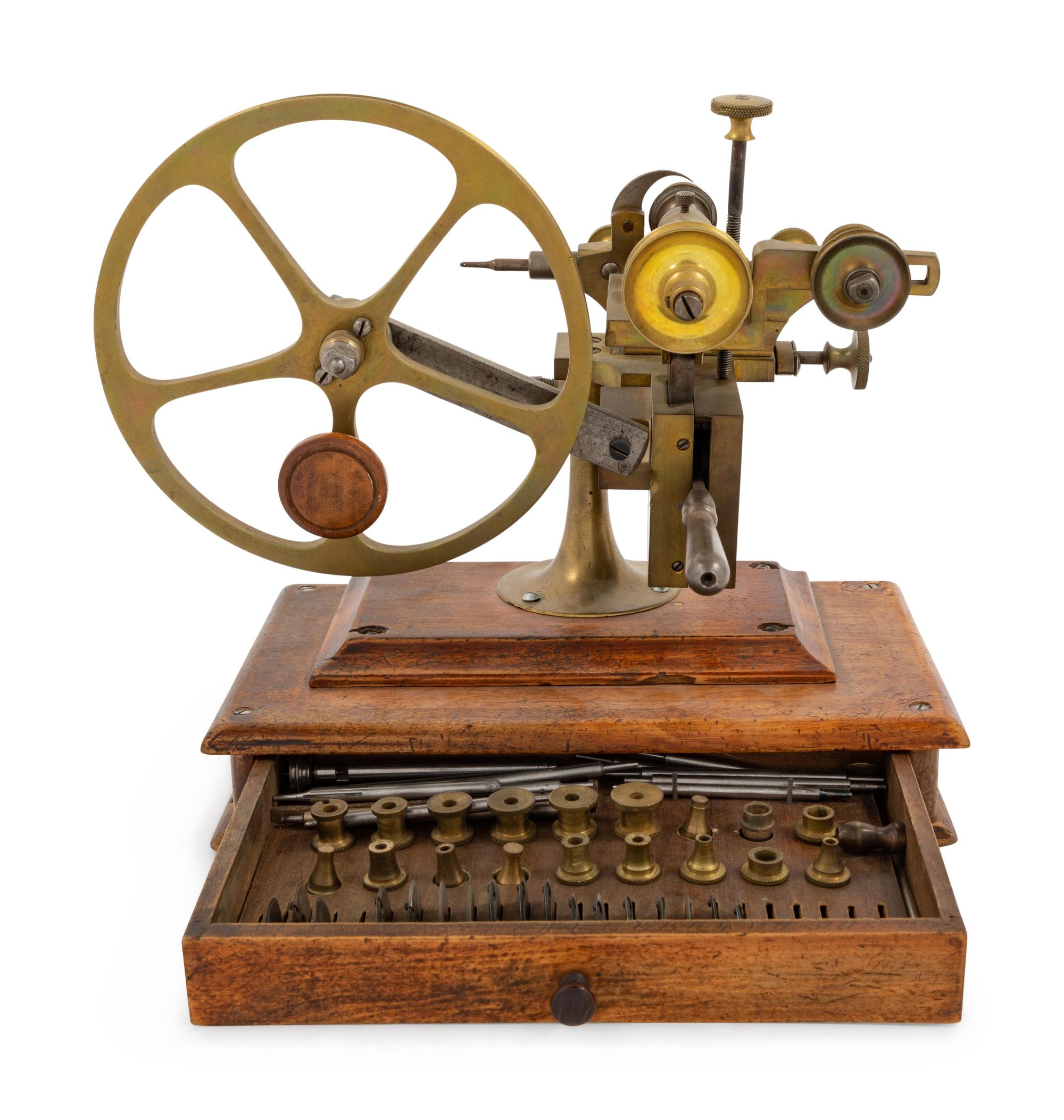 A Brass and Steel Watch Maker's Rounding Up Tool