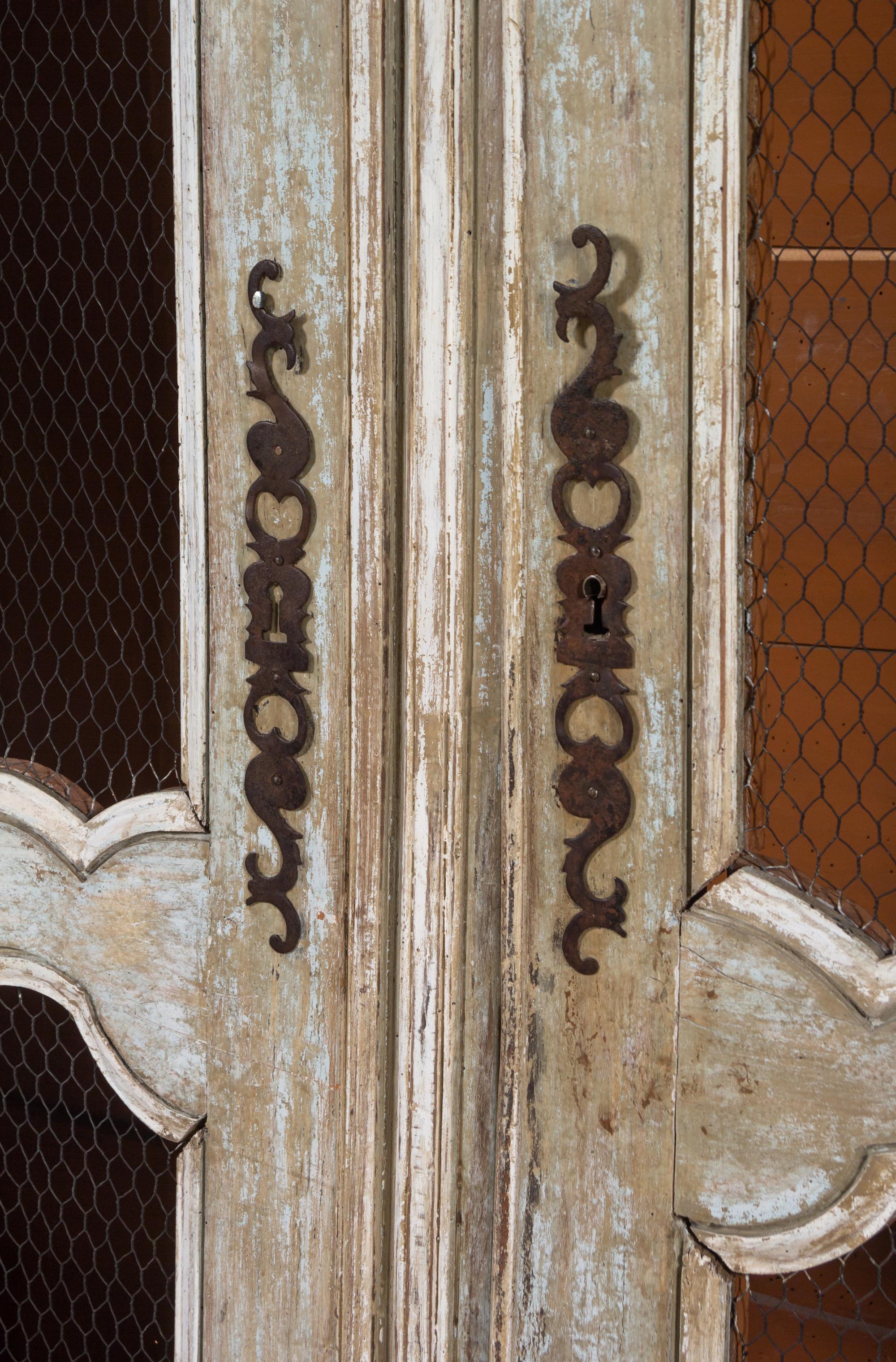 A French Provincial Painted Cupboard
