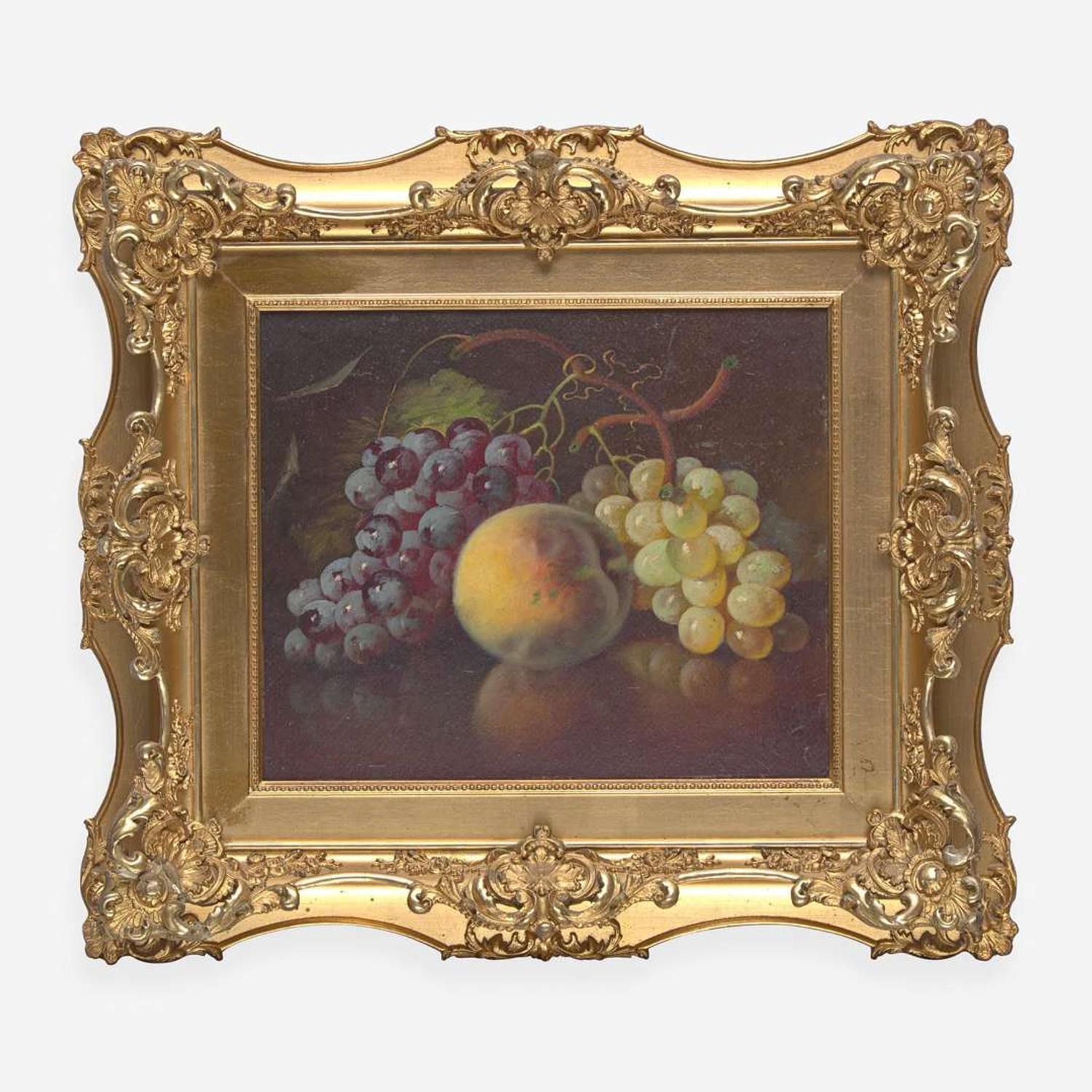 Carducius Plantagenet Ream (American, 1837–1917) Peach and Grapes