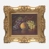 Carducius Plantagenet Ream (American, 1837–1917) Peach and Grapes