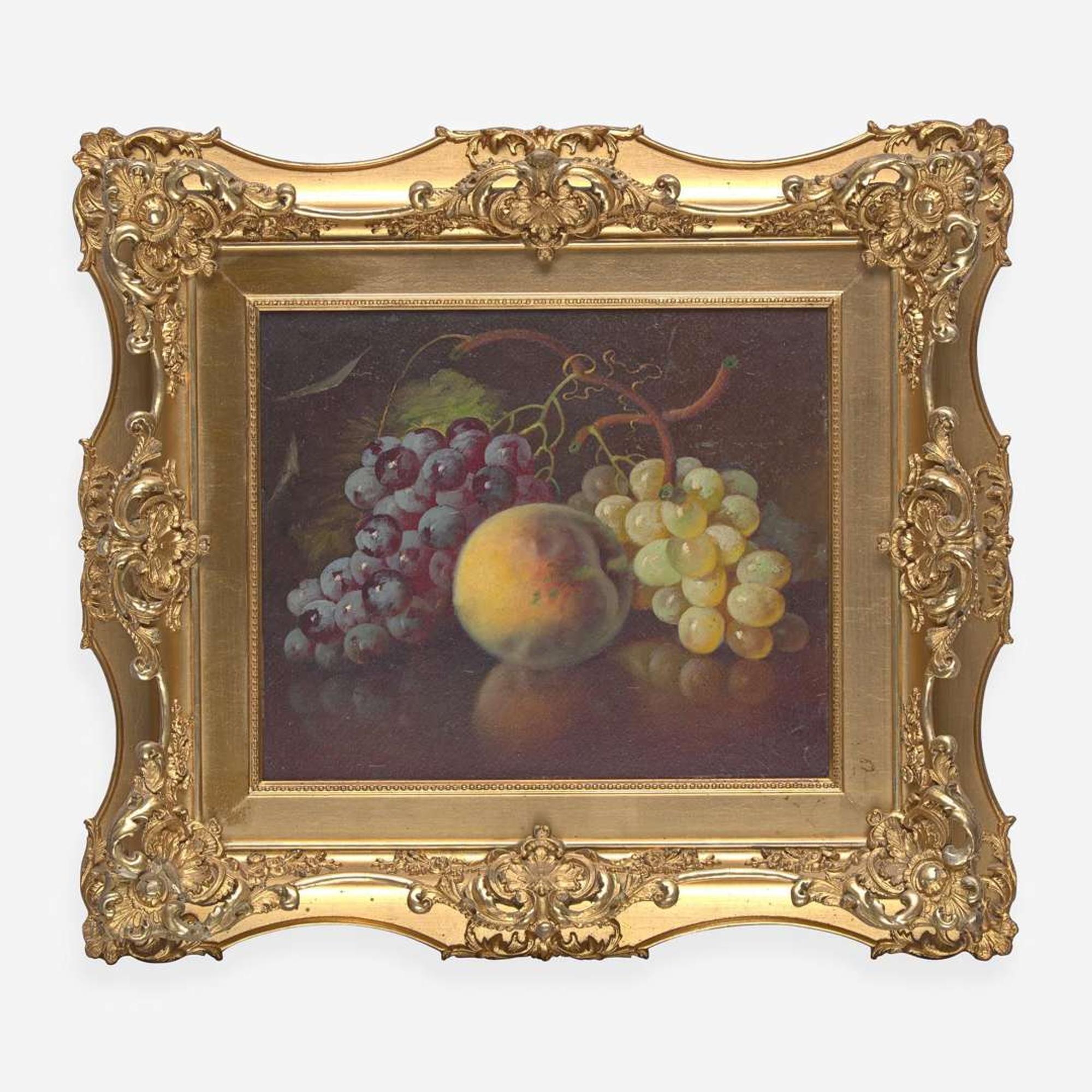 Carducius Plantagenet Ream (American, 1837–1917) Peach and Grapes