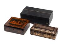 A Group of Three Table Boxes