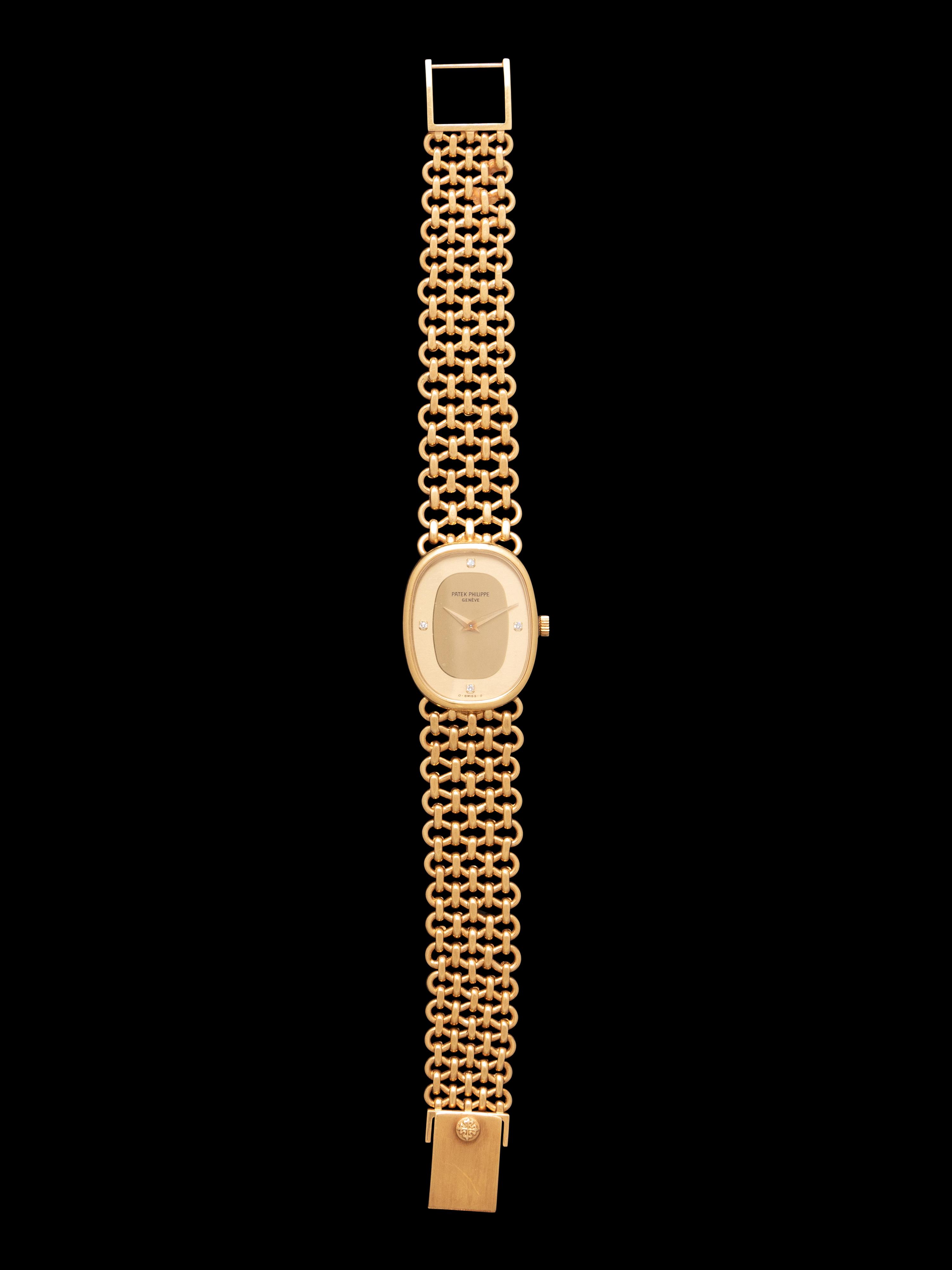 PATEK PHILIPPE, 18K YELLOW GOLD 'ELLIPSE' WATCH