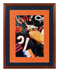 A Group of Six Large Scale Football Artworks Formerly Displayed at Mike Ditka’s Restaurant