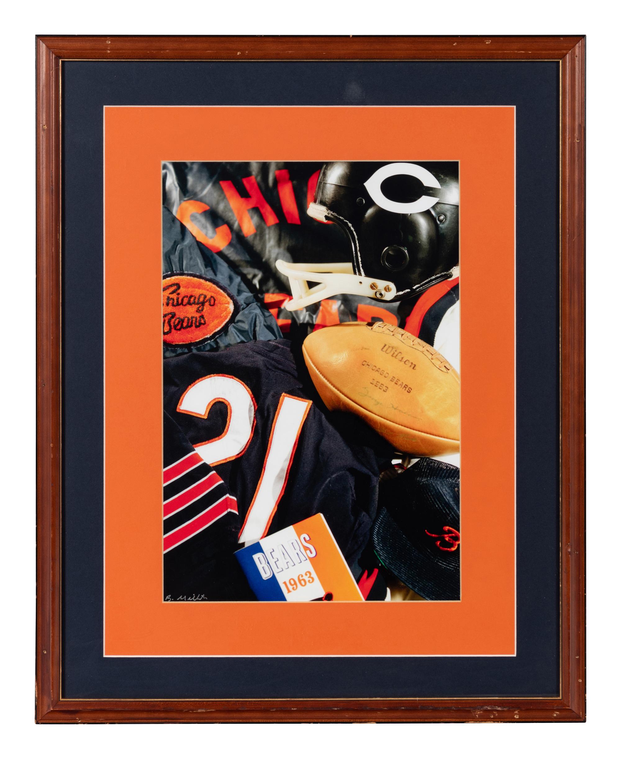 A Group of Six Large Scale Football Artworks Formerly Displayed at Mike Ditka’s Restaurant
