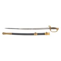Very Fine Ames Model 1850 Foot Officers Sword & Scabbard
