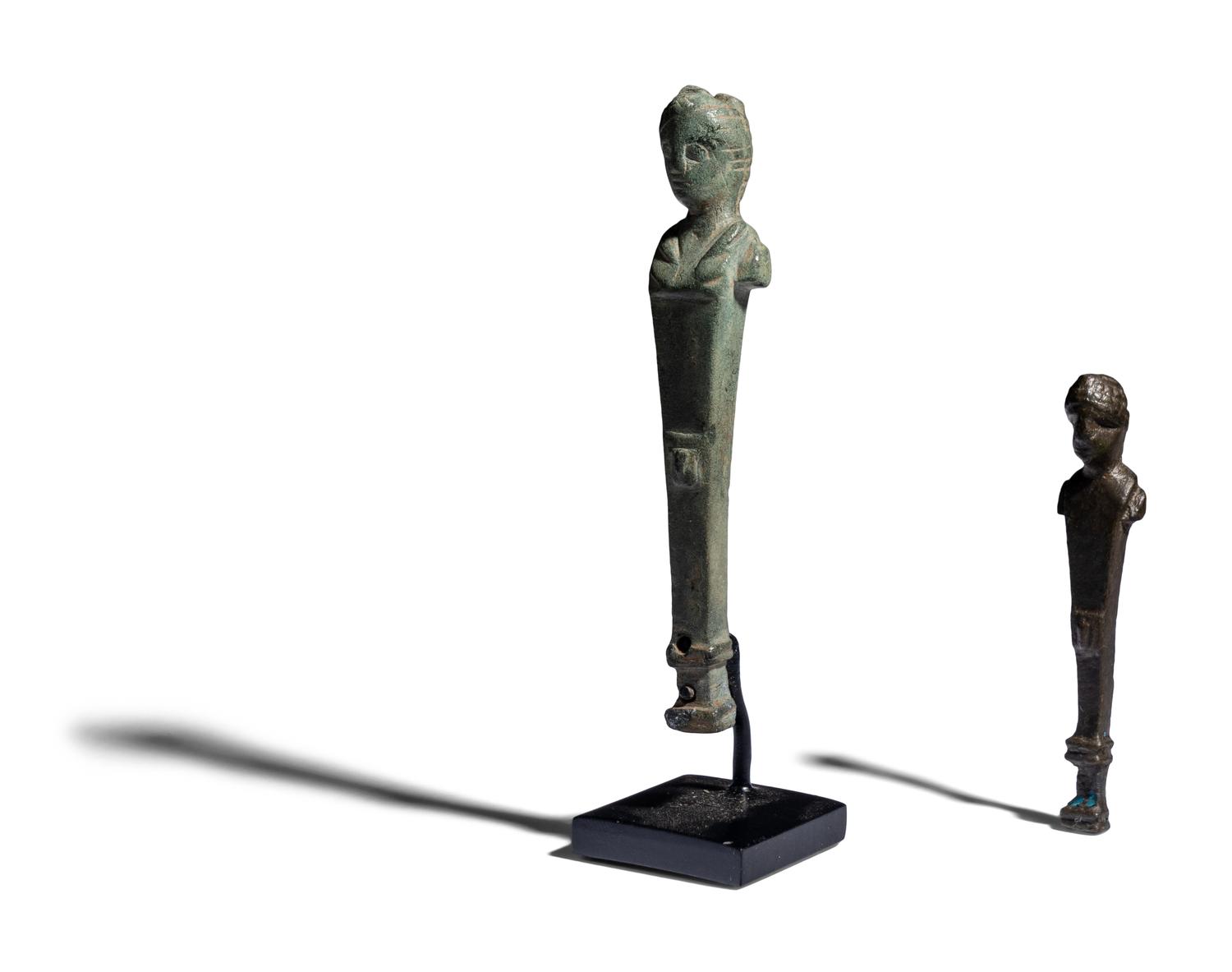 Two Roman Bronze Herms