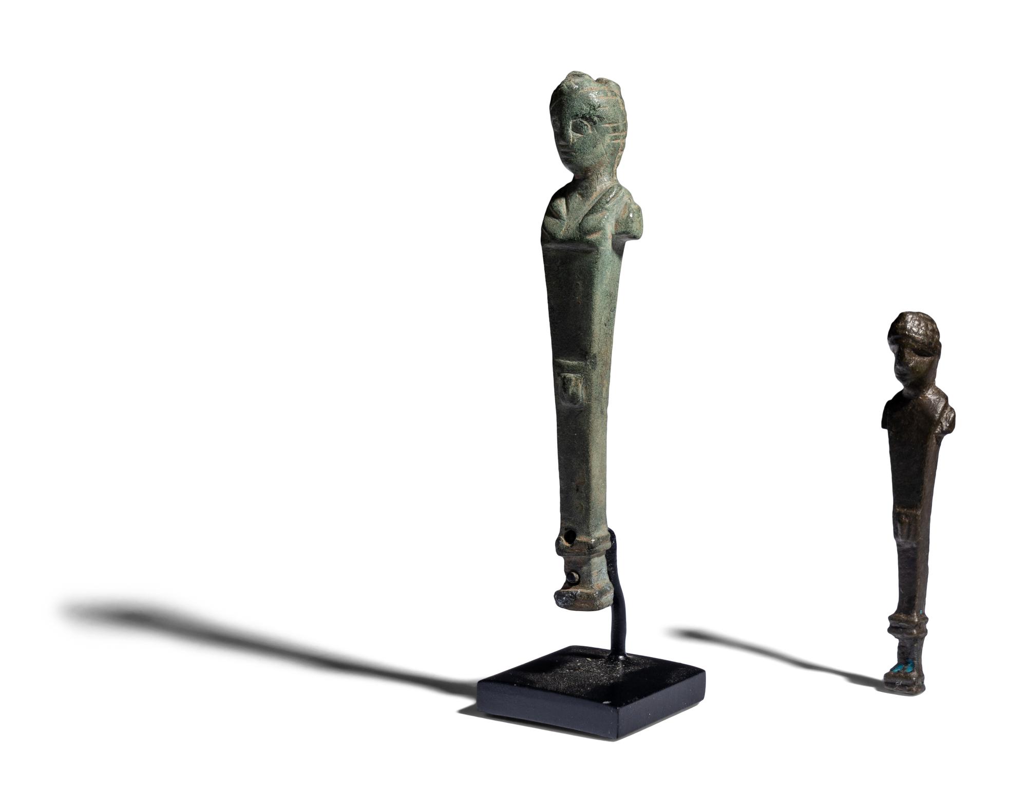 Two Roman Bronze Herms