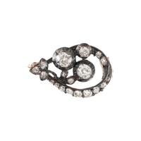 ANTIQUE, DIAMOND BROOCH