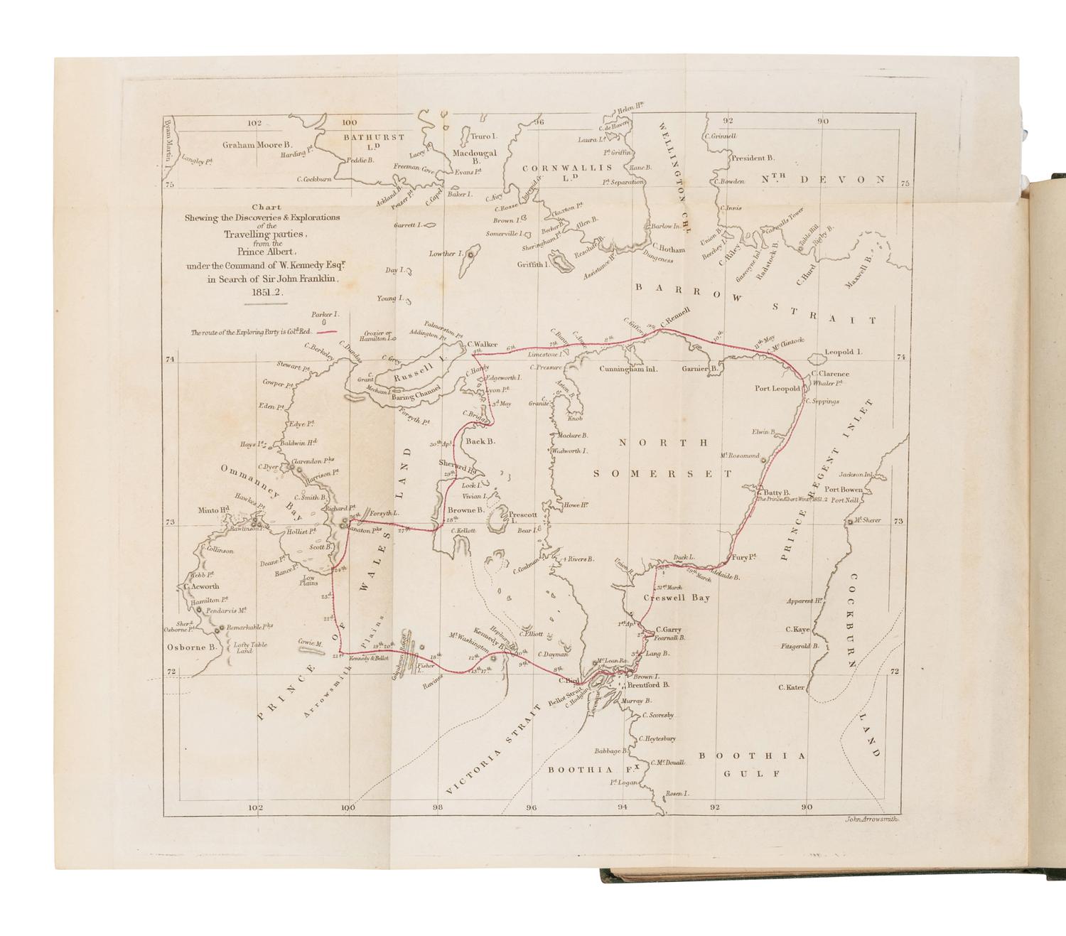 [FRANKLIN EXPEDITION]. A group of 9 works about Sir John Franklin's lost expedition and subsequent relief expeditions, including: