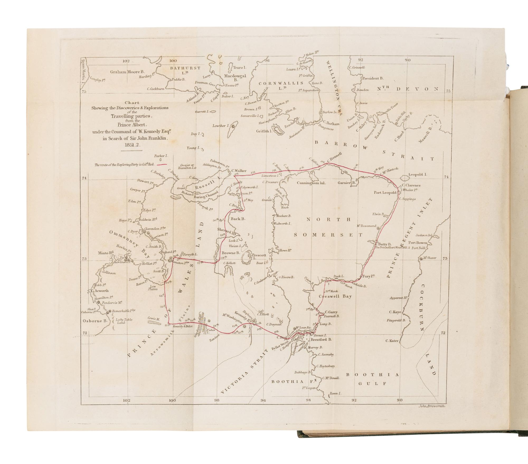 [FRANKLIN EXPEDITION]. A group of 9 works about Sir John Franklin's lost expedition and subsequent relief expeditions, including: